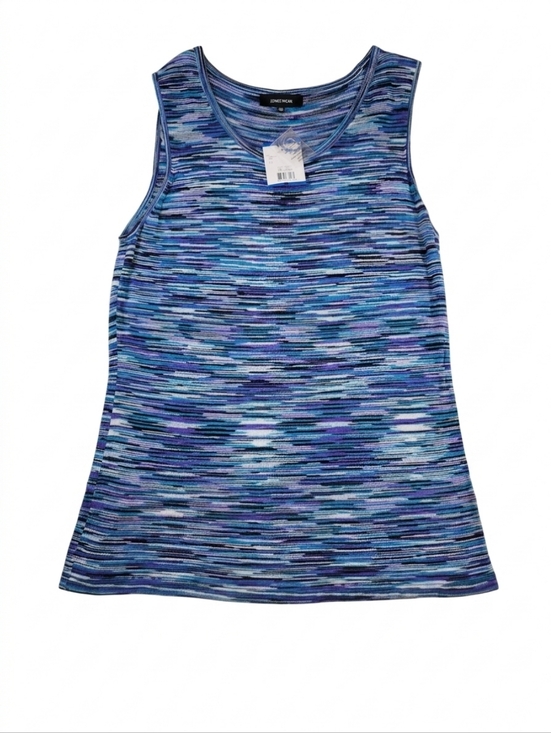 Jones Wear Tops - Jones Wear Multi Stripe Sleeveless Tank Top Women XL Blue Purple Boho